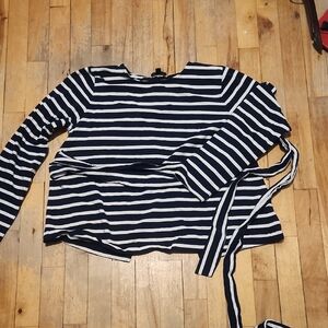 J.Crew Belted Open Back Top